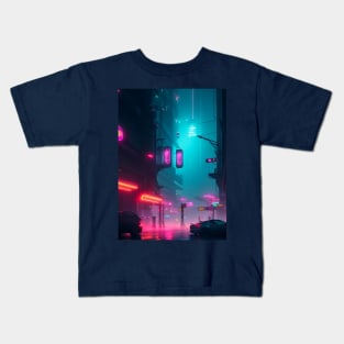 The Neon City. Kids T-Shirt
